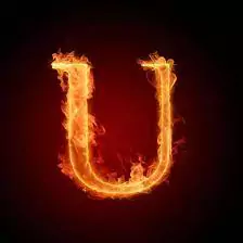 stylish u letter dp